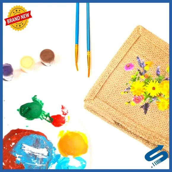 Mini Burlap Jute Tote Bags Reusable Eco Friendly DIY Craft Gift Set